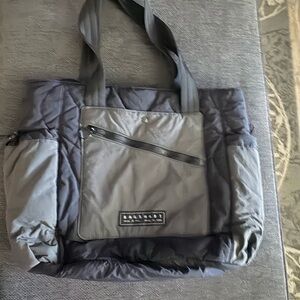 Stylish Black and Gray Duffel Bag